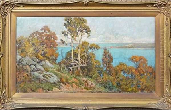 Untitled (sydney Heads) Oil Painting by Harold Septimus Power