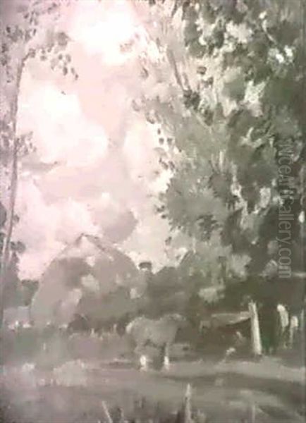 A Horse In A Landscape Oil Painting by Harold Septimus Power