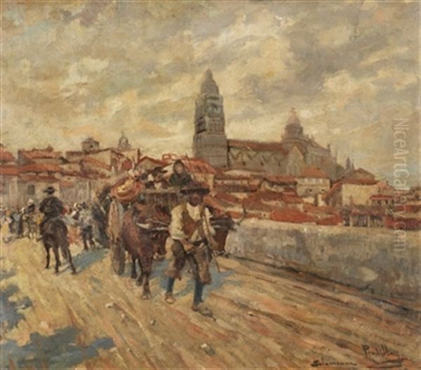 Pradilla_miguel Salamanca Oil Painting by Miguel Pradilla Gonzalez