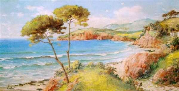Costa De Mallorca Oil Painting by Miguel Pradilla Gonzalez