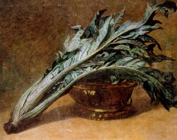 Bodegon Homenaje A Sanchez Cotan Oil Painting by Francisco Pradilla y Ortiz