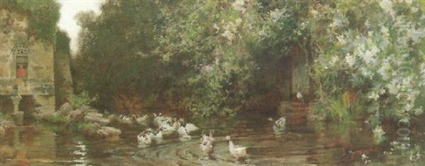 Una Invasion Oil Painting by Francisco Pradilla y Ortiz