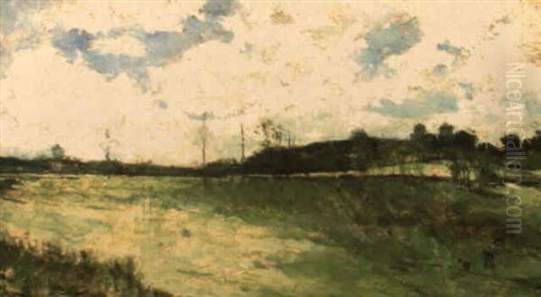 Paisaje Campestre Oil Painting by Francisco Pradilla y Ortiz