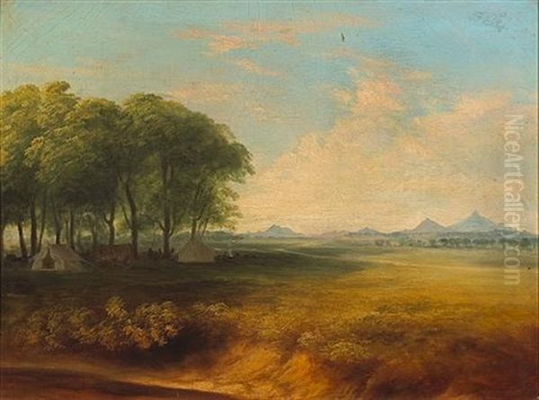 View In The Santa Cruz Valley On The Southern Mail Route To California Oil Painting by Henry Cheever(s) Pratt