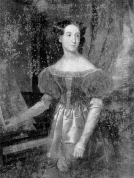 Portrait Of Elizabeth Trull Oil Painting by Henry Cheever(s) Pratt