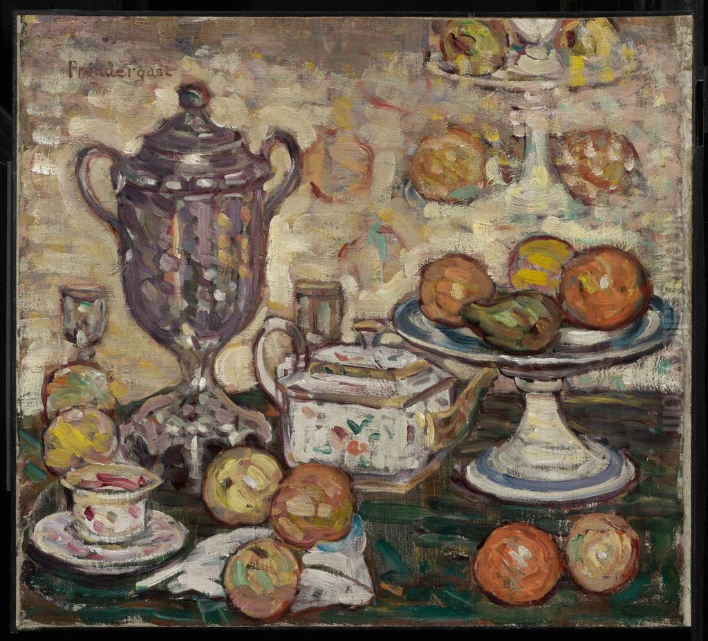 Still Life Oil Painting by Maurice Prendergast