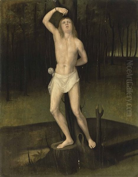 Saint Sebastian Oil Painting by Andrea Previtali