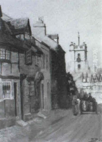 Bewdley, Worcestershire Oil Painting by Bertram Walter Priestman