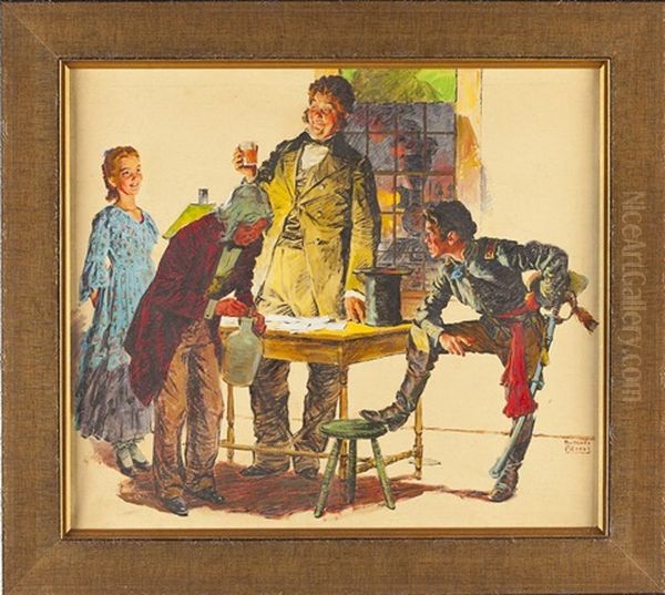 Illustration Oil Painting by William Meade Prince