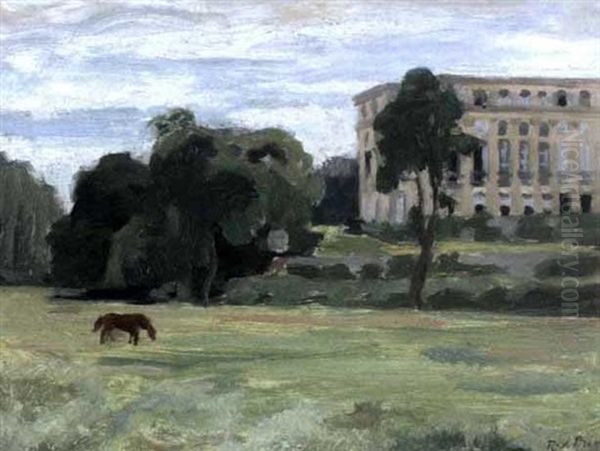 Le Chateau De Benouville Oil Painting by Rene Xavier Francois Prinet