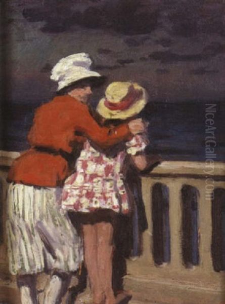 Avant L'orage, Cabourg Oil Painting by Rene Xavier Francois Prinet