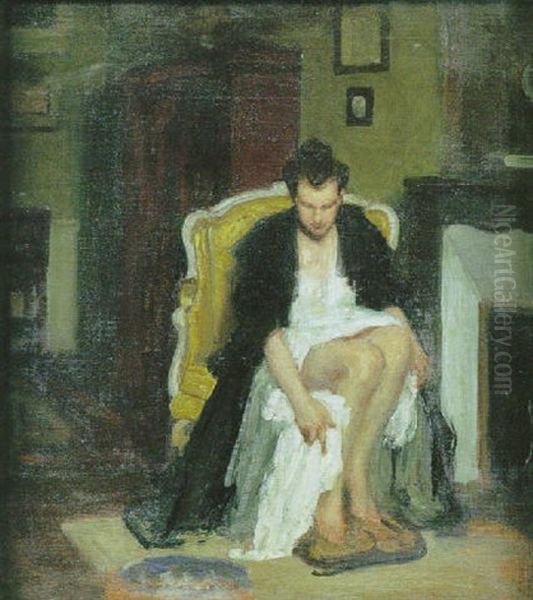 La Toilette (jeanne Prinet) Oil Painting by Rene Xavier Francois Prinet