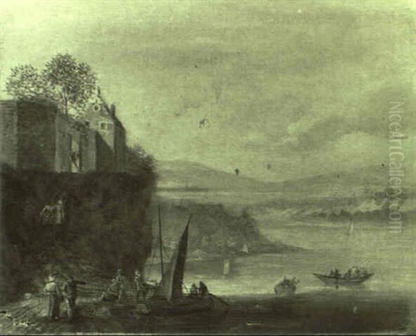 Flusslandschaften Oil Painting by Johannes Huibert Prins