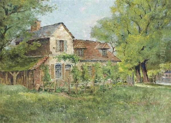 La Maison Du Jardinier - Saint-valery-sur-somme Oil Painting by Pierre Ernest Prins
