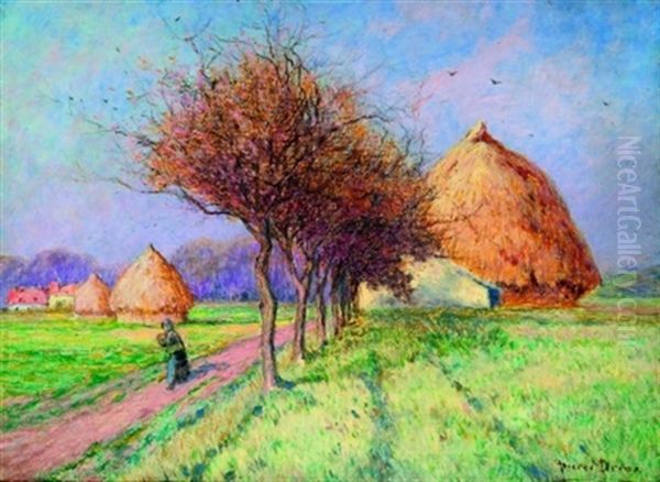 Le Retour Des Champs Oil Painting by Pierre Ernest Prins