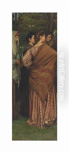 Watching The Procession, Venice Oil Painting by Valentine Cameron Prinsep