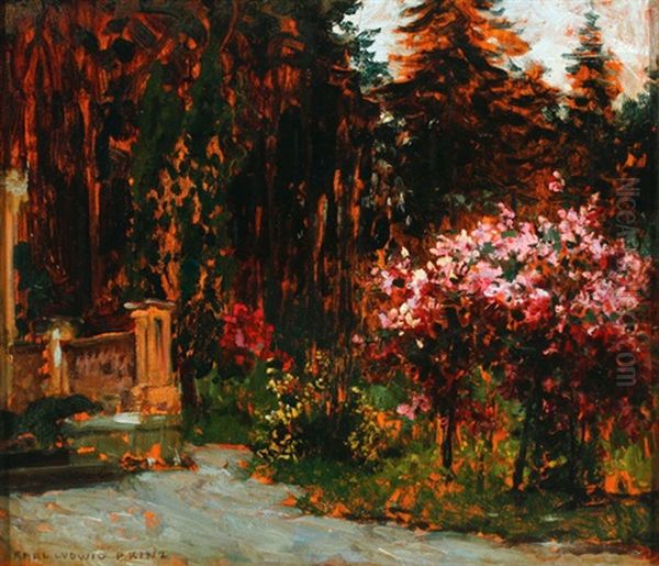 Spring In The Park Oil Painting by Karl Ludwig Prinz