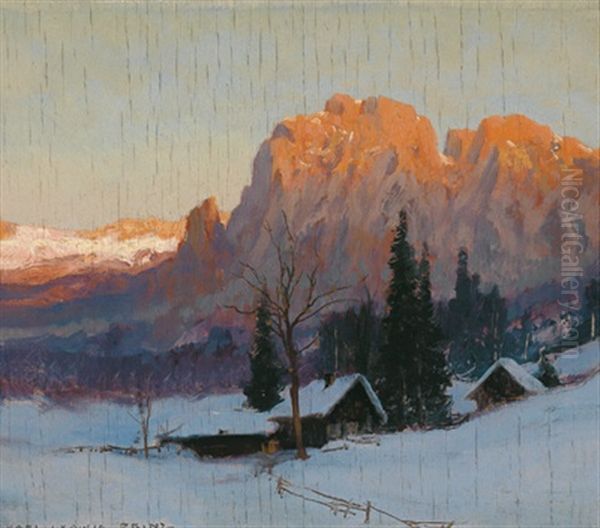 Aus Sudtirol Oil Painting by Karl Ludwig Prinz