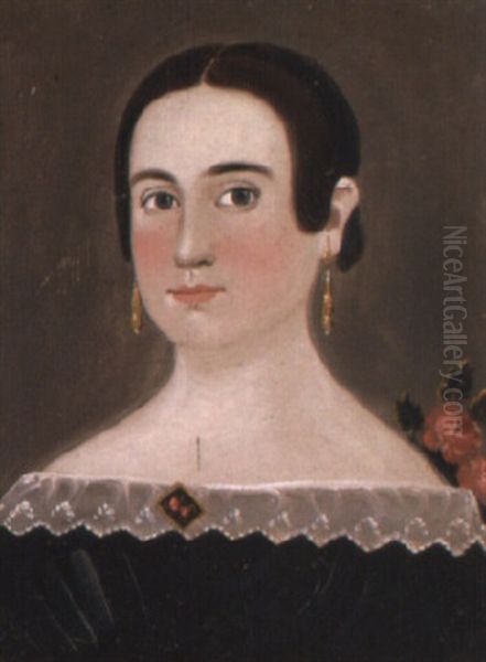 Portrait Of A Rosy-cheeked Young Lady Oil Painting by William Matthew Prior