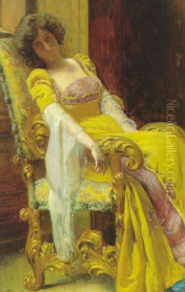 Traumereien Oil Painting by Carl Probst