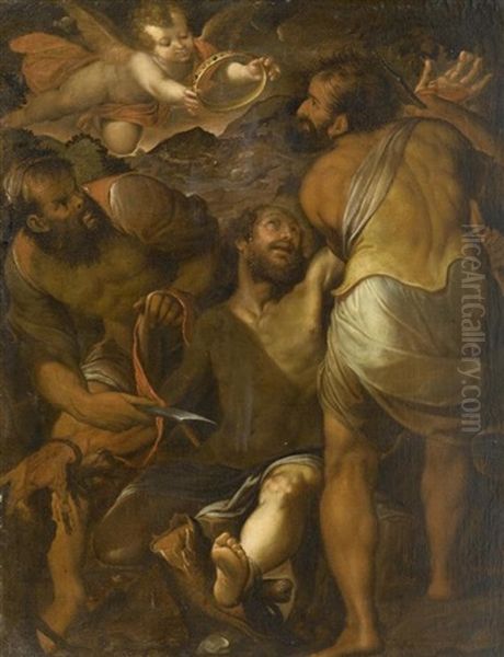 Martyrium Des Heiligen Bartholomaus Oil Painting by Camillo Procaccini