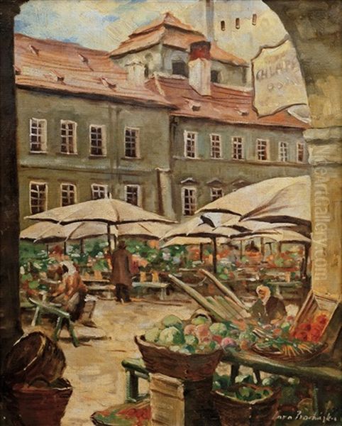 Uhelny Trh Oil Painting by Iaro Prochazka