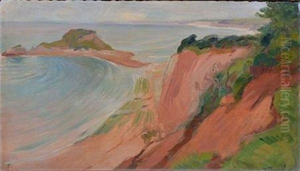 Bord De Mer, Tunisie (?) Oil Painting by Victor Prouve