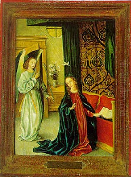 Verkundigung An Maria Oil Painting by Jan Provoost