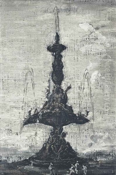 The Fountain Oil Painting by James Ferrier Pryde