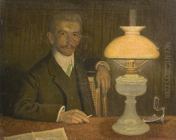 Self-portrait Oil Painting by Viktor Pucinski