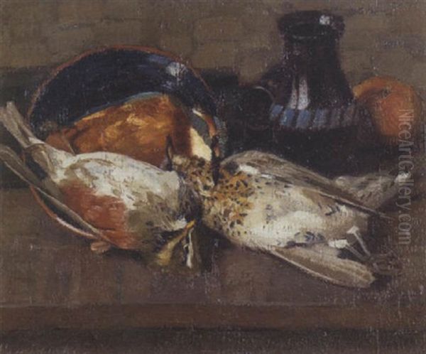 Stillleben Mit Erlegten Vogeln Oil Painting by Viktor Pucinski