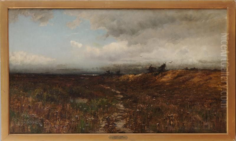 Marsh Lands Oil Painting by M. Deforest Bolmer
