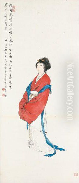 Lady Oil Painting by Yan Bolong