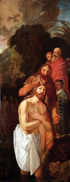 Taufe Christi Am Jordan Oil Painting by Jacob Symonsz Pynas