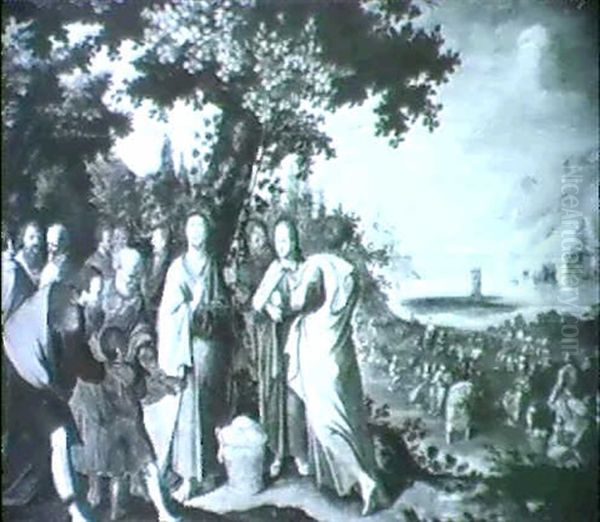The Feeding Of The Five Thousand Oil Painting by Jacob Symonsz Pynas