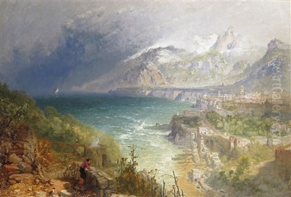 Marina Grande Oil Painting by James Baker Pyne