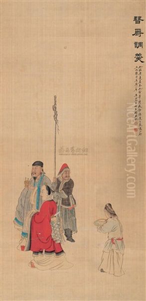 Figures Oil Painting by  Qian Du