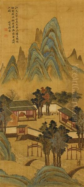 Soaring Peaks Oil Painting by Qian Gu