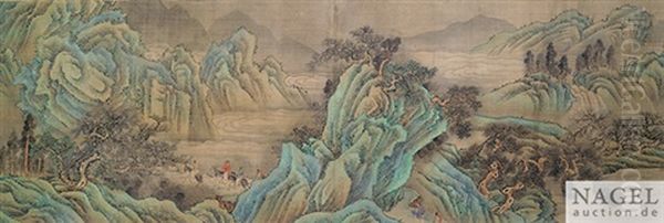 Untitled Oil Painting by Qiu Ying