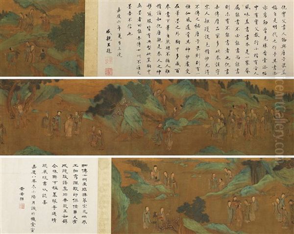 West Garden Oil Painting by Qiu Ying