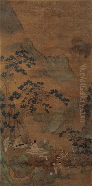 Figure Oil Painting by Qiu Ying