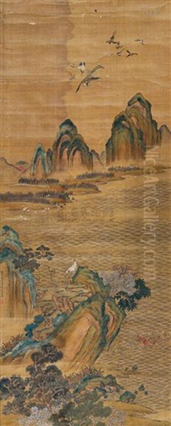 Landscape Oil Painting by Qiu Ying