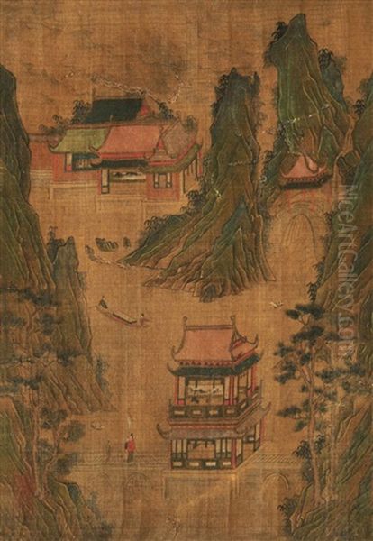 Landscape Oil Painting by Qiu Ying