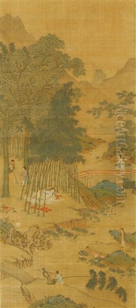 Landscape Oil Painting by Qiu Ying