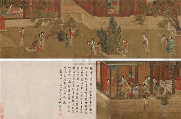 Untitled Oil Painting by Qiu Ying