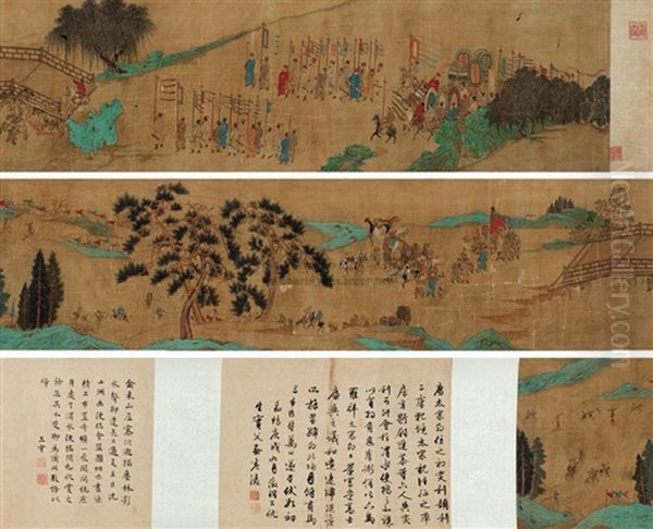 Untitled Oil Painting by Qiu Ying