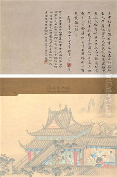 Figure Oil Painting by Qiu Ying