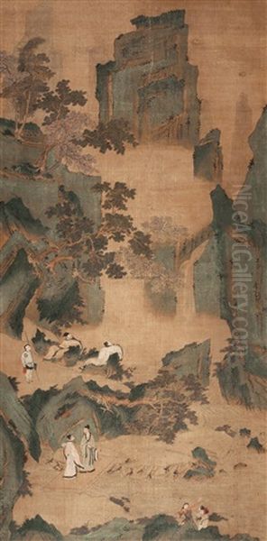 Landscape Oil Painting by Qiu Ying