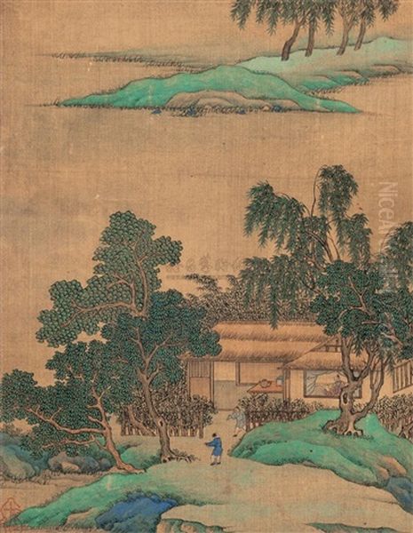 Landscape Oil Painting by Qiu Ying