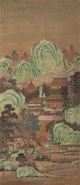 Landscape Oil Painting by Qiu Ying